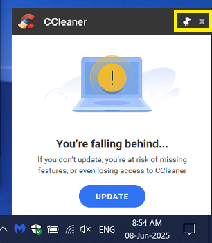 CCleaner v6_36 Pop-up You Are Falling Behind EDITED 08 Jun 20255