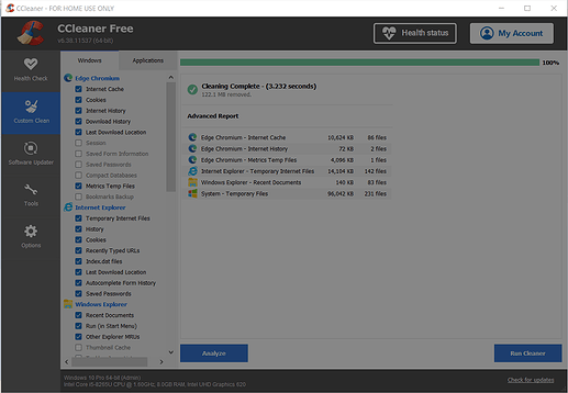 CCleaner v6_38 Post Custom Clean GUI Briefly Turns Grey 01 Aug 2025