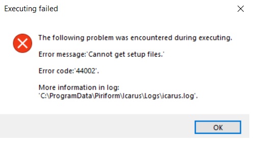 Error Code 44002 - CCleaner Windows Help Requests - CCleaner